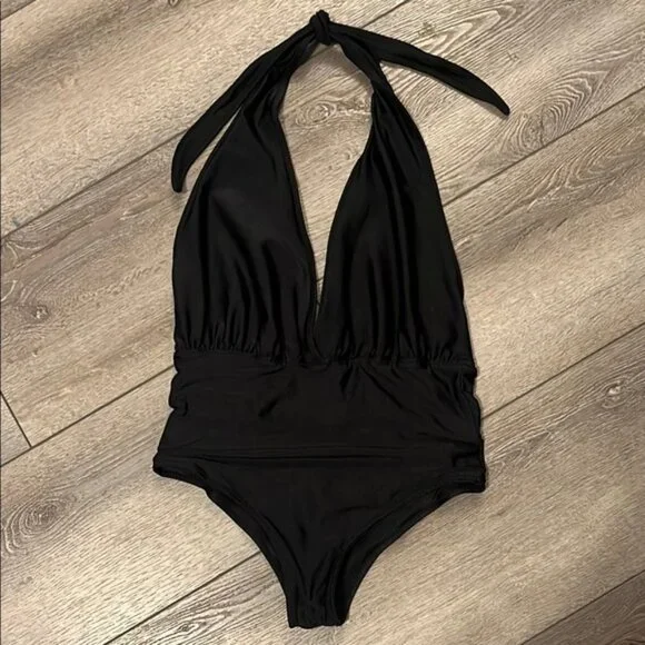 American Apparel Black One Piece Swimsuit - Picture 2 of 4